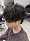 初めてのパーマでも◎ラフで無造作な質感が人気のシャドウパーマ