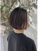 大人ショートボブナチュラルハイライト
