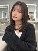 本八幡/顔周り/ブリーチなしカラー/前髪/白髪ぼかし/ハイライト