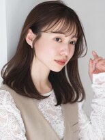 ガーデンヨコハマエスト(GARDEN YOKOHAMA est) ボブルフ 小顔 ミディアム ボブ レイヤー シースルーバング