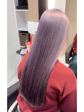 インク サカエ(inq sakae) ブリーチカラー/ピンクパープル/ストレートロング