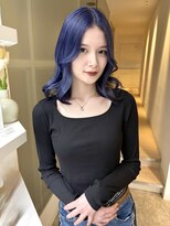 ジーナ 札幌(Zina)&nbsp;ブルーラベンダー／韓国ヘア／韓国レイヤー