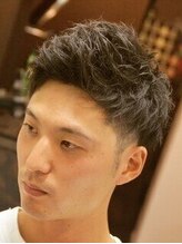バーバースタイルズ 函館&nbsp;ツーブロック×アップバングメンズショート