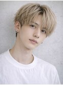 フェザーパーマ韓国メンズマッシュブリーチツーブロック本厚木駅
