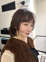 ミンクス ギンザ セントラル(MINX ginza central) ニュアンスパーマ/ふんわり/ミディアム/レイヤーボブ/前髪パーマ