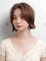 ピークアブー アヴェダ 池袋東武(PEEK-A-BOO AVEDA) 外ハネボブくびれミディブラウンカラー