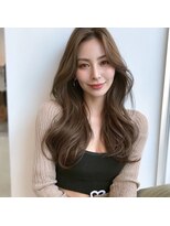 アンサ 城陽寺田店(ANSA)&nbsp;韓国風ロングレイヤー×柔らかグレージュブラウン