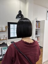 ヘアーサロンライト(hair salon Light) bob style.【佐世保美容室/ボブカット/切りっぱなし/透明感】