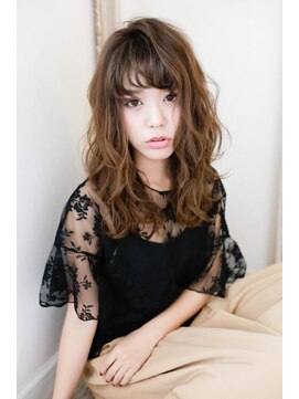 ロロネー 梅田(Lolonois) 【Lolonois梅田】色っぽウェーブセミディ（藤岡なおき）