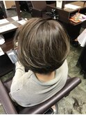 ハイライトグラデーションショートボブ