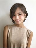 似合わせカットアシメブルージュヴェールウェーブショート
