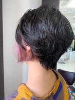 トゥエンティ(twenty)&nbsp;ショートパーマ×ピンクインナー