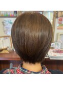 前下がりショートボブ［生駒市美容室］［40代50代60代］