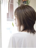 ヘアー カフェ コトノハ(hair cafe kotonoha)&nbsp;【コトノハ】ボブウルフ髪質改善小顔　栗色　キレイめカジュアル