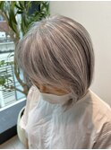 地毛をそのままデザインに!グレーヘアーローライト 50代60代