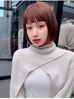 ボンドストーリー(Bond Story)&nbsp;オン眉ボブ×オレンジベージュ