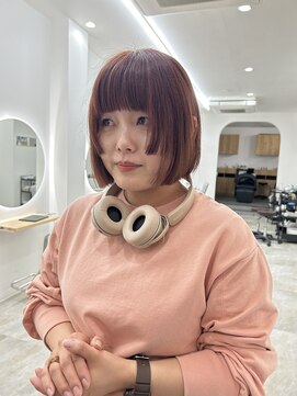 シラフ(SHIRAF) ダブルラインカット×オレンジカラー