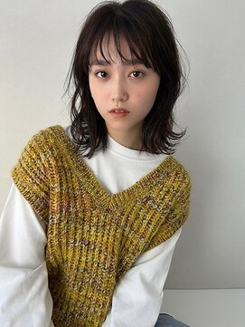 ソヨン 仙台落合店(SOYON) ダークカラー ニュアンス セミディ