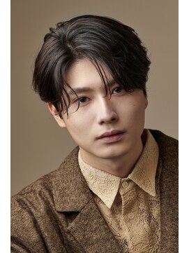 オーシャントーキョー サニー 原宿(OCEAN TOKYO Sunny) 韓国ヘアカルマパーマ韓国マッシュセンターパート黒髪ウルフ