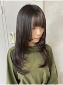 フェイスフレーミング/ミルクティーベージュ/レイヤーカット