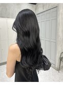 ブリーチ卒業で艶髪ブルーブラック◎