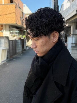 スウェル 柏店(Swell) #ベリーショート#ダークアッシュ#ニュアンスパーマ#韓国マッシュ