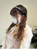 スタイル編み込みウェーブ