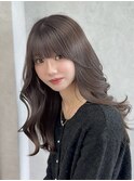 韓国ウェーブヘア前髪カットレイヤーカット髪質改善銀座