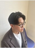センター分け