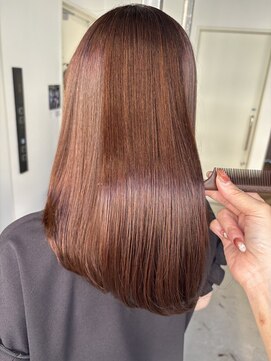 フリックヘアサロン 梅田茶屋町2号店(FLICK HAIR SALON) 髪質改善/ブラウンカラー/艶感