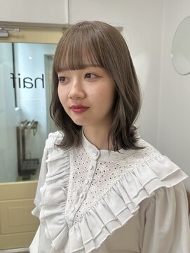 ハイフ(haif) 【haif】オリーブベージュ くびれミディアム