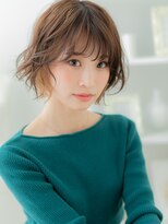 モッズヘア 越谷(mod's hair) イヤリングカラー韓国風ゆるふわボブパーマA1越谷20代30代40代