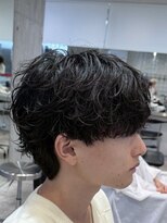 フィフス 渋谷(fifth)&nbsp;渋谷シャドウパーマフェザーパーマ波巻きパーマメンズミディアム