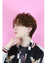 オーシャントーキョー 大阪(OCEAN TOKYO) 韓国ヘアカルマパーマコンマバングセンターパート黒髪ウルフ