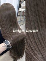 ソア 並木坂(Soa) ベージュブラウン/透明感カラー/ブリーチなしダブル/Chihiro