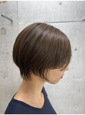 ピンクハッシュカットくびれショートヨシンモリ