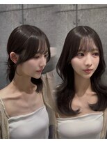 ジーナ 渋谷神南(Zina) 【侑矢】結んでも下ろしても可愛い顔周りカット♪