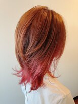 ヘアープレイス ガガ(Hair place GAGA) ピンク系カラー