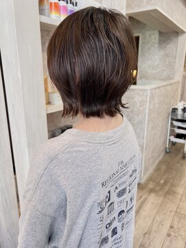 キャアリー(Caary) 福山美容室Caaryくびれレイヤーボブイルミナカラー髪質改善50代
