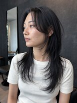 ルポシノエル(rupo si Noel)&nbsp;ロング_レイヤーカット_2WAYバング_黒髪