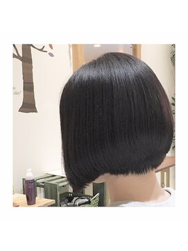 ナノハナ 鹿沼で唯一本格ヘッドスパが出来る美容室 シンプルボブ