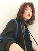 ■無造作かきあげ前髪ミディアムウルフM.SLASHたまプラーザ4★