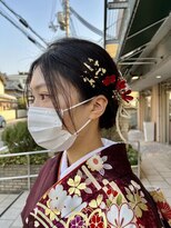 サンロード ヴィフ SUNROAD vif&nbsp;成人式シニヨンヘア