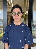 メンズ/アップバングウェーブショート