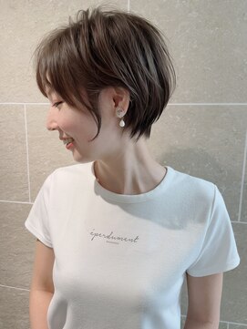 サンド 表参道(sand) 大人可愛い20代30代40代ナチュラルショートボブ前下がり