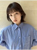 ボブ/ロブ/切りっぱなし/前髪/顔周りカット/銀座一丁目