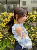 大人かわいい流れる小顔カット/こっくりピンクベージュ