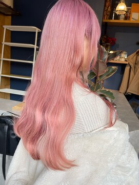 リノショアーズ 元町店(RINOSHORES) 10代20代★大人かわいいダブルカラーブリーチピンク