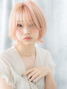 ドクターズ サロン ラブ(Dr's Salon LAB) ハイトーンカラーピンクベージュマッシュウルフp古河10代20代