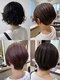 ニコ(NICO by KENJE)の写真/横顔美人ショートが人気！大人女性にも◎小顔に見せる丸みショートもオーダー多数♪